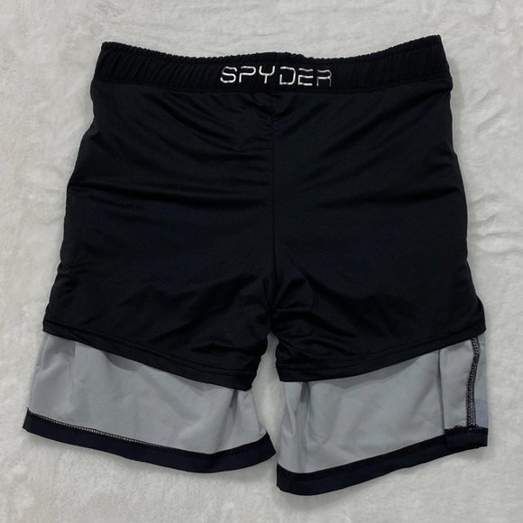SPYDER Black Swim Shorts Mens Sizes S M L XL 2XL Quick Dry UPF 30+ Boxer Lined - Picture 7 of 10